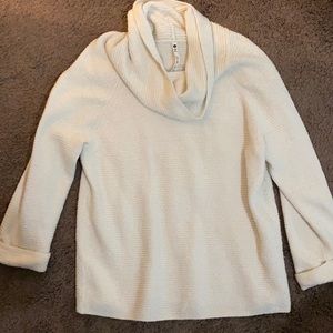 Cream turtleneck sweater
